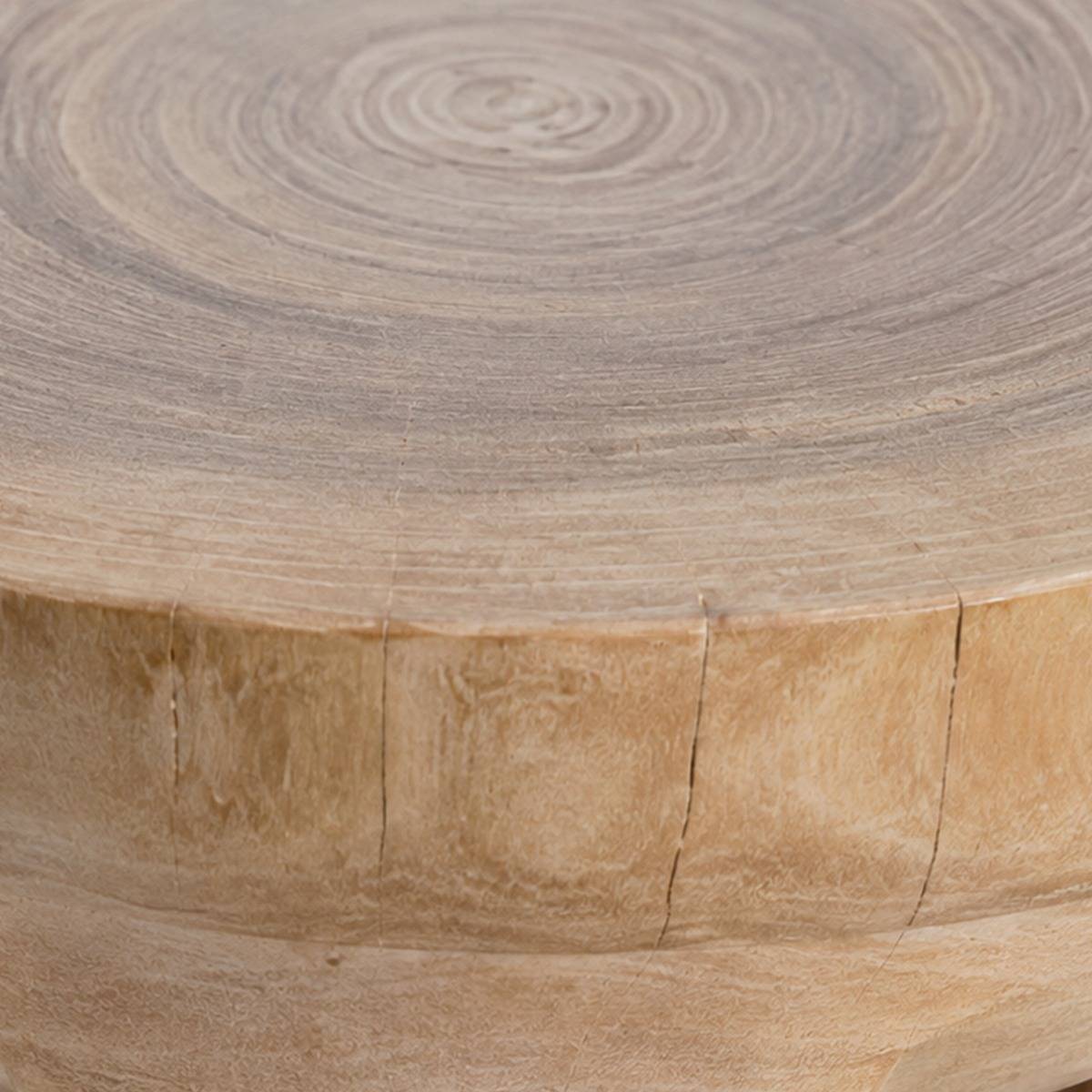 Tabouret en bois de manguier EZRIEL bois clair, MADE IN MEUBLES