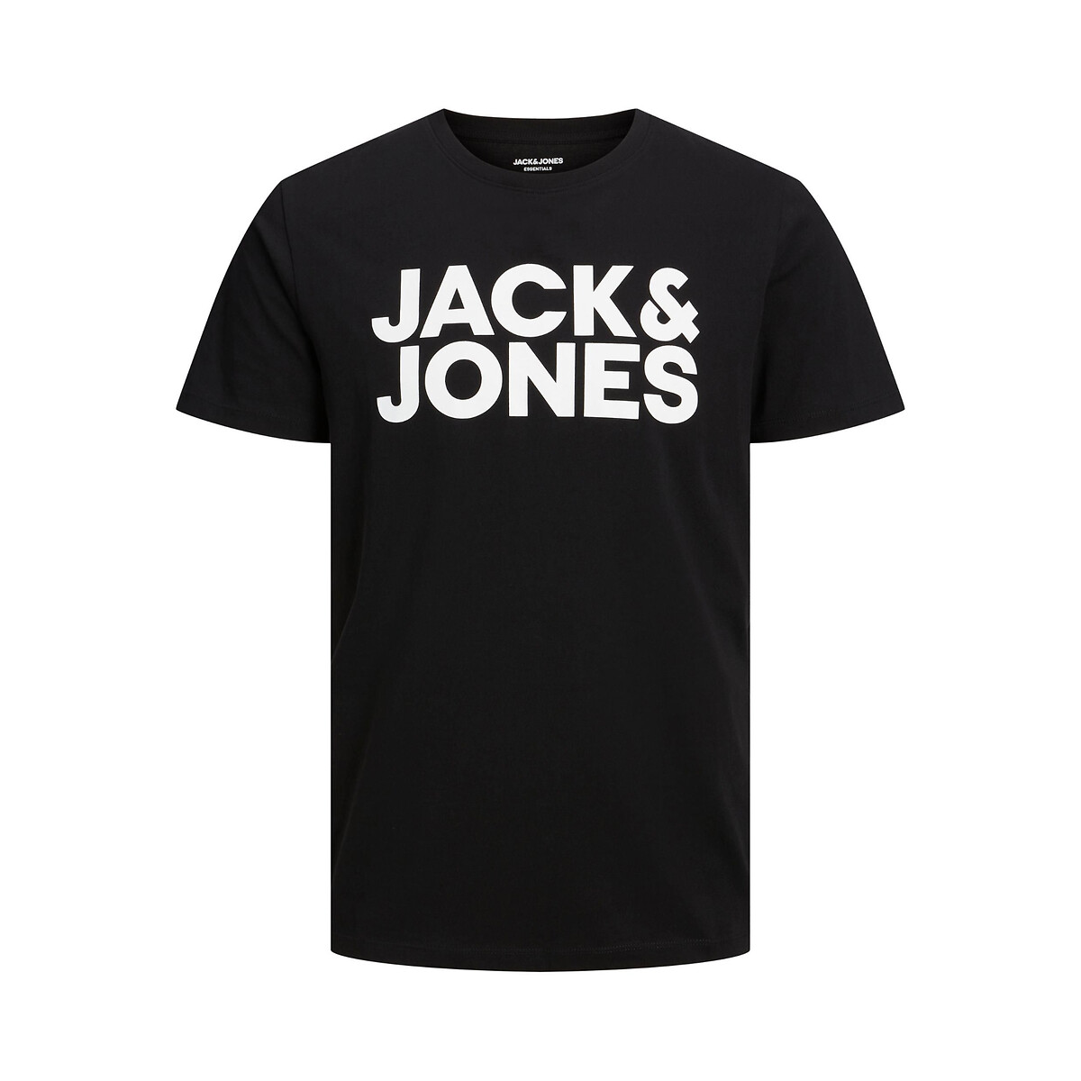 T-Shirt mit rundem Ausschnitt schwarz, JACK & JONES
