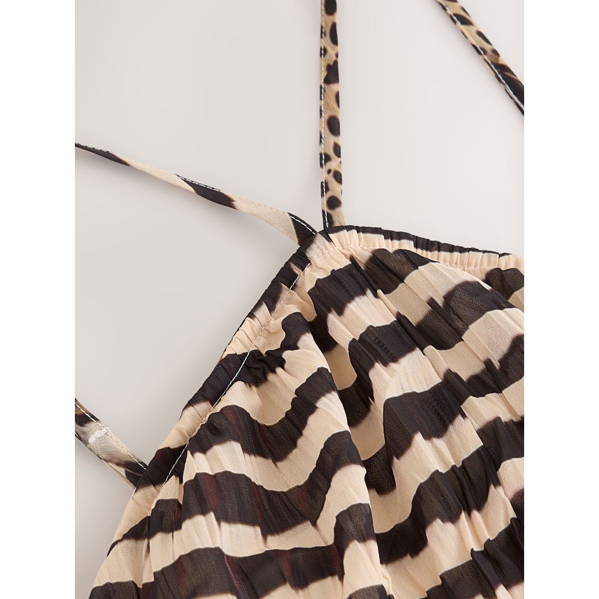 Robe longue à dos nu marron, NEXT