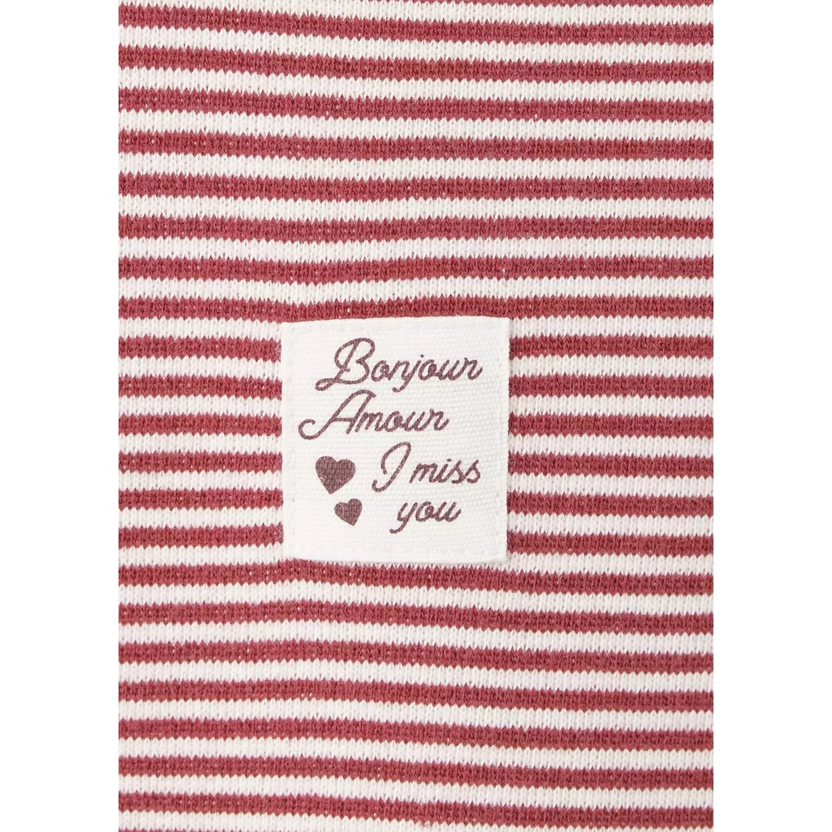 Robe en maille à rayures cerise, MANGO BABY