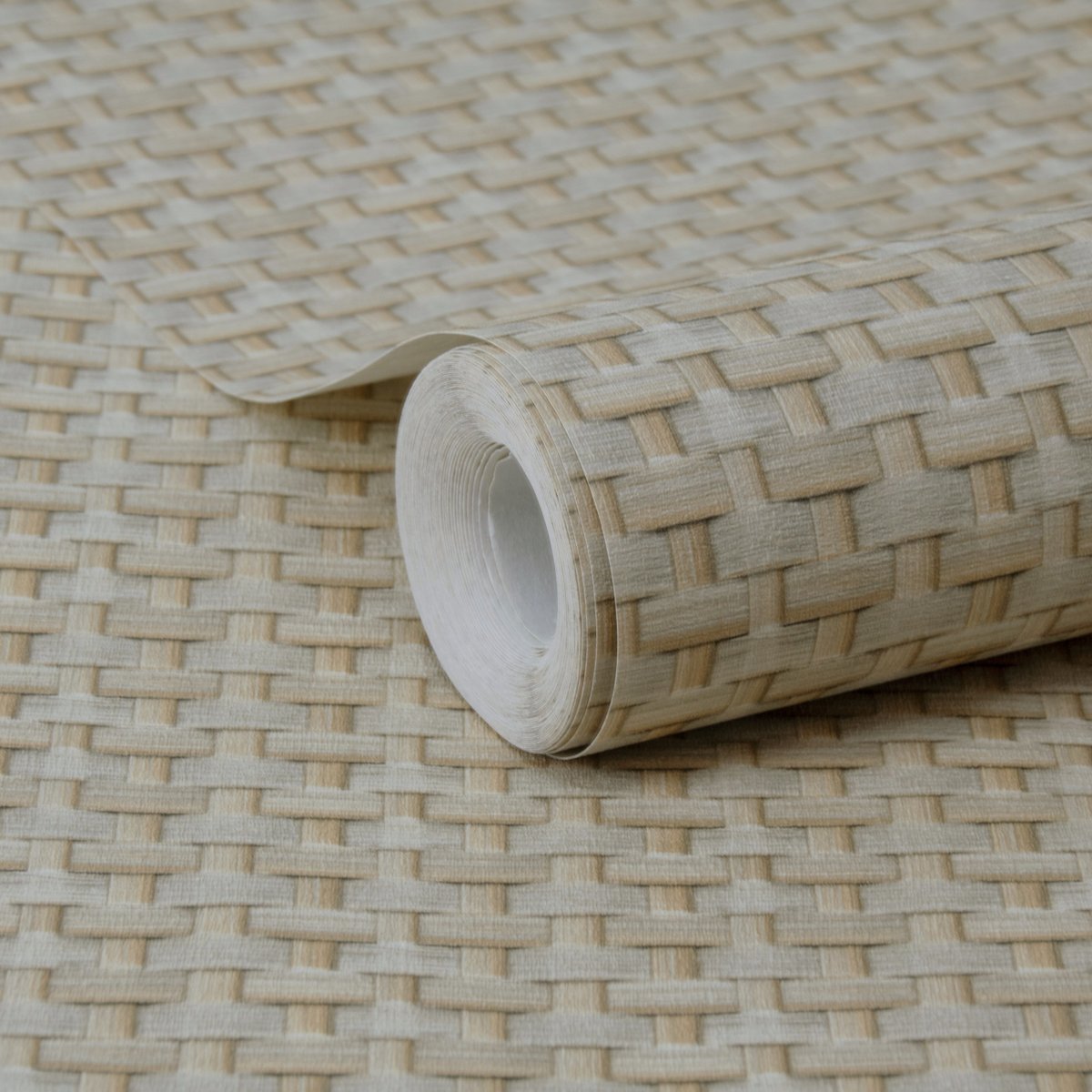Papier peint Tissage rotin crème, SUBLIME