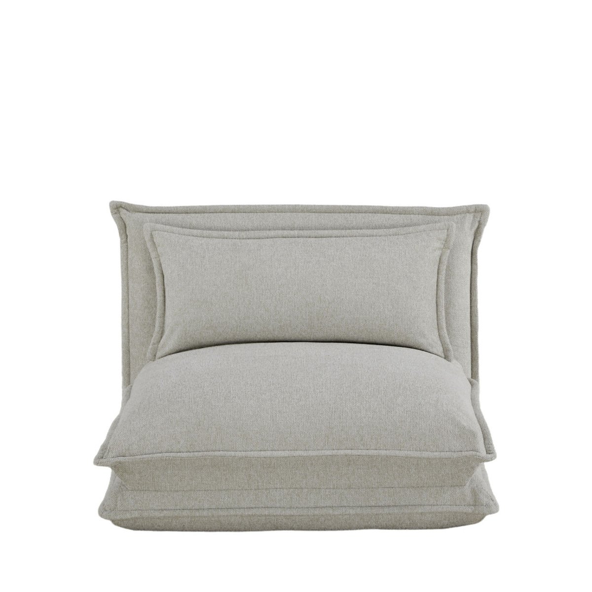 Chauffeuse convertible 1 place en tissu- NALA beige, DRAWER