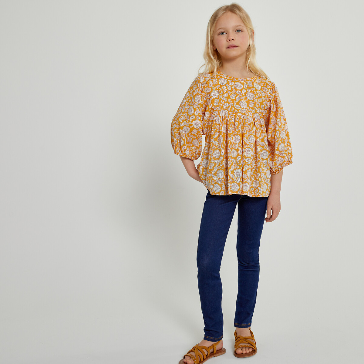 Cotton Mix Jeggings stonewashed, LA REDOUTE COLLECTIONS