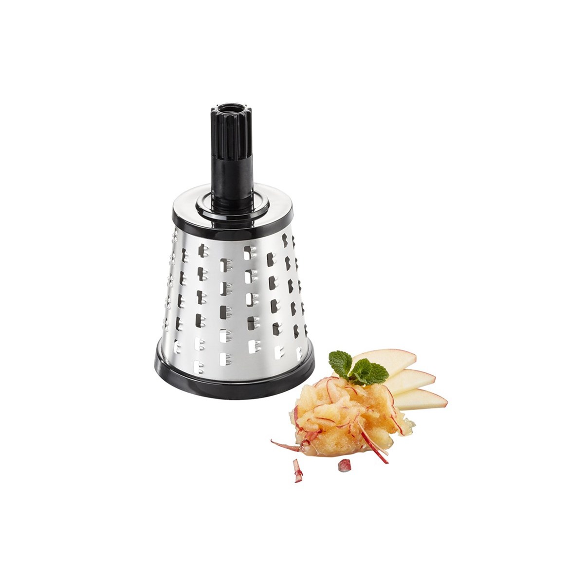 Set de 2 tambours à couronnes et à muesli pour râpe TRANSFORMA argent, GEFU