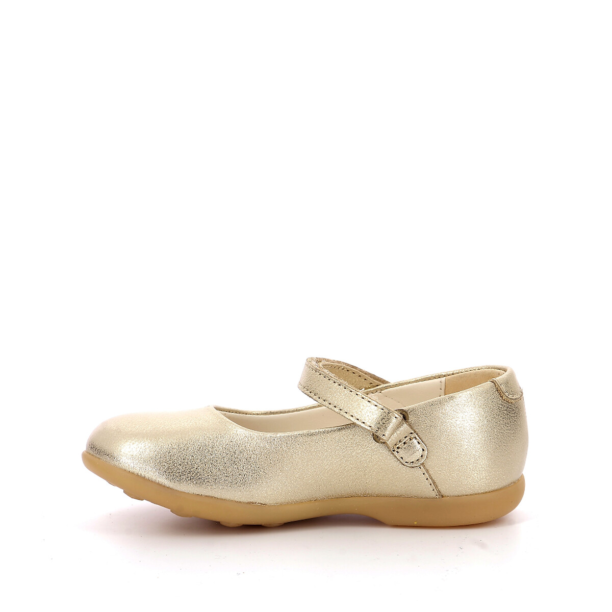 Ballerine in pelle Ambellie oro bianco, KICKERS