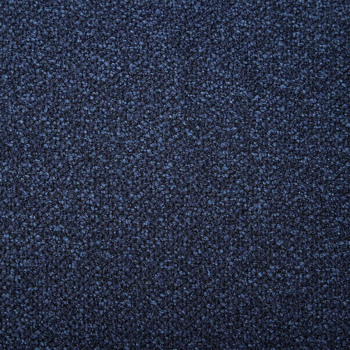 Grand canapé d'angle gauche en tissu texturé AUSTIN bleu nuit, HABITAT