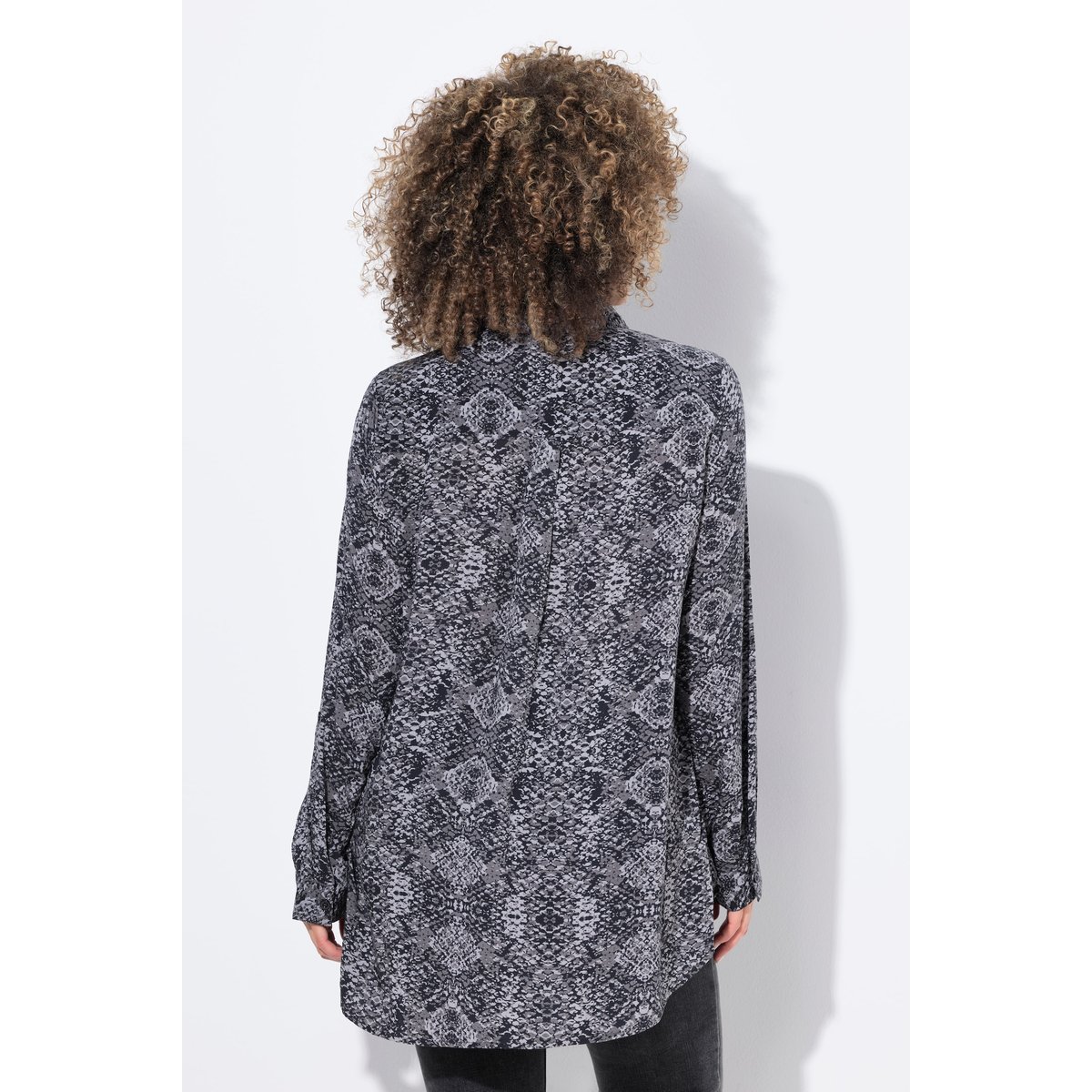 Chemisier à manches longues gris graphite, ULLA POPKEN