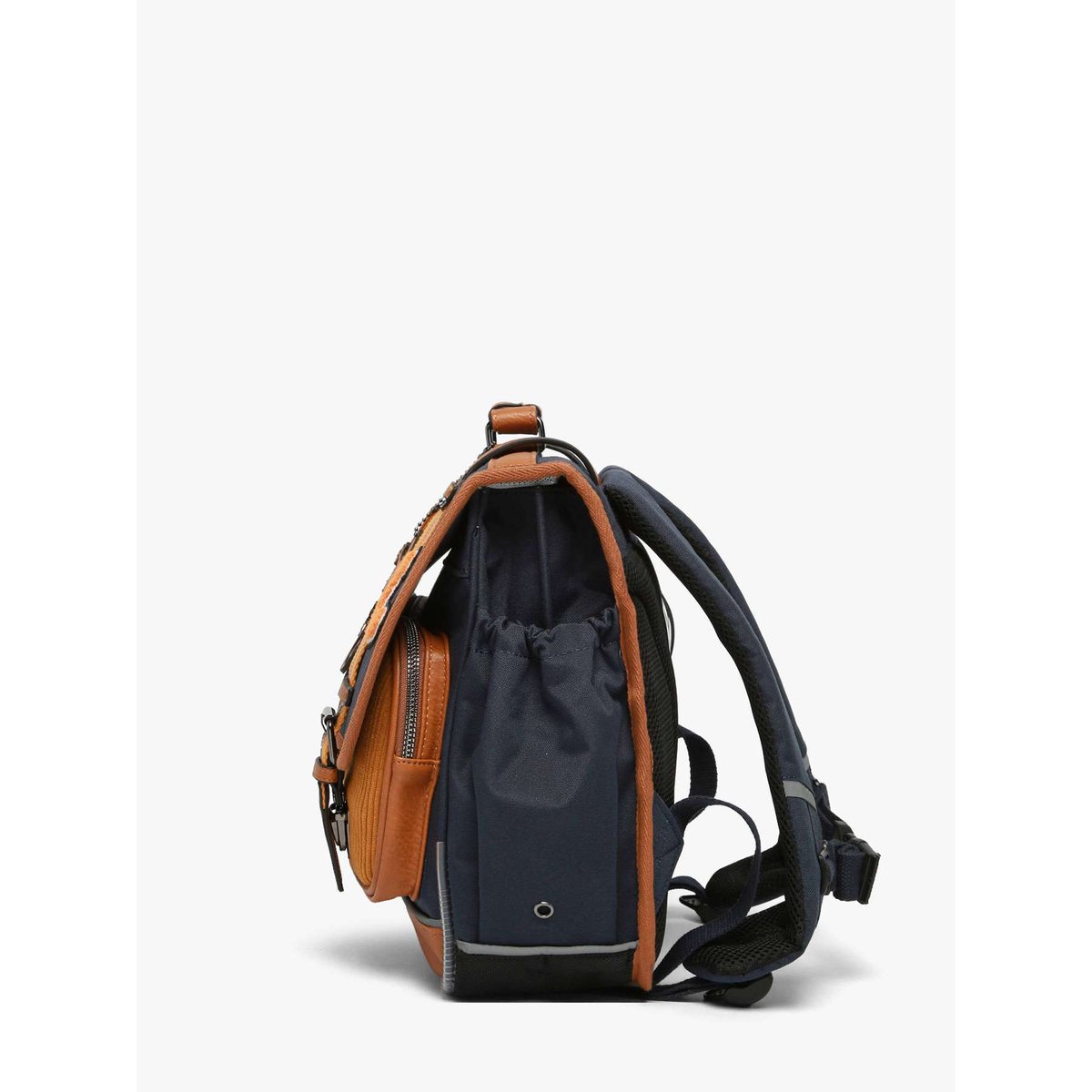 Cartable enfant 2 compartiments mustard badges, CAMELEON