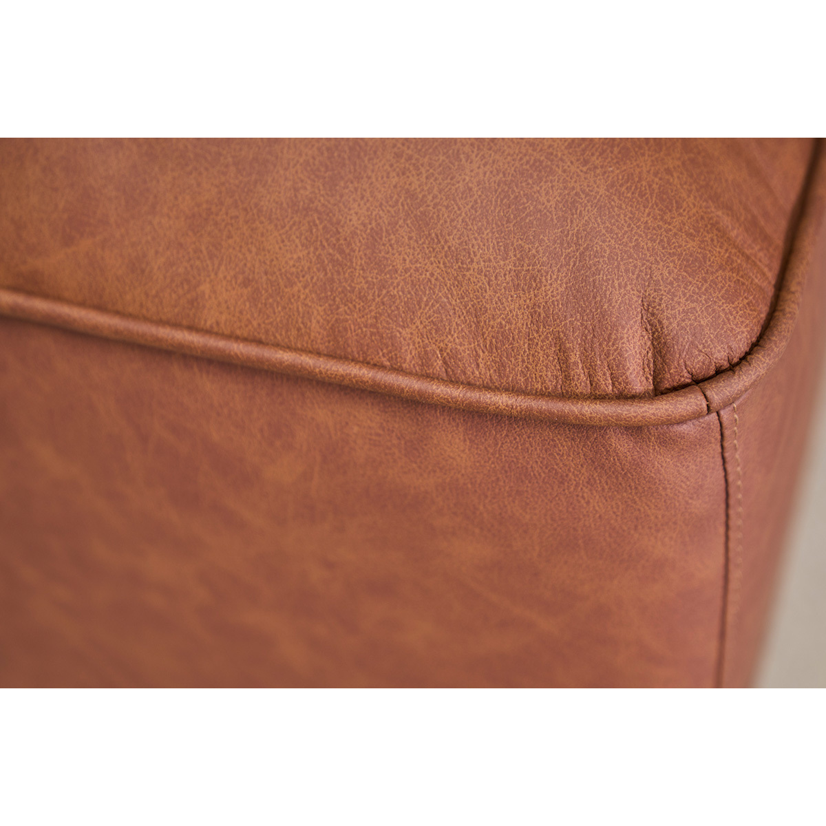 Module droit pour canapé en cuir marron FERGUS marron, MILIBOO