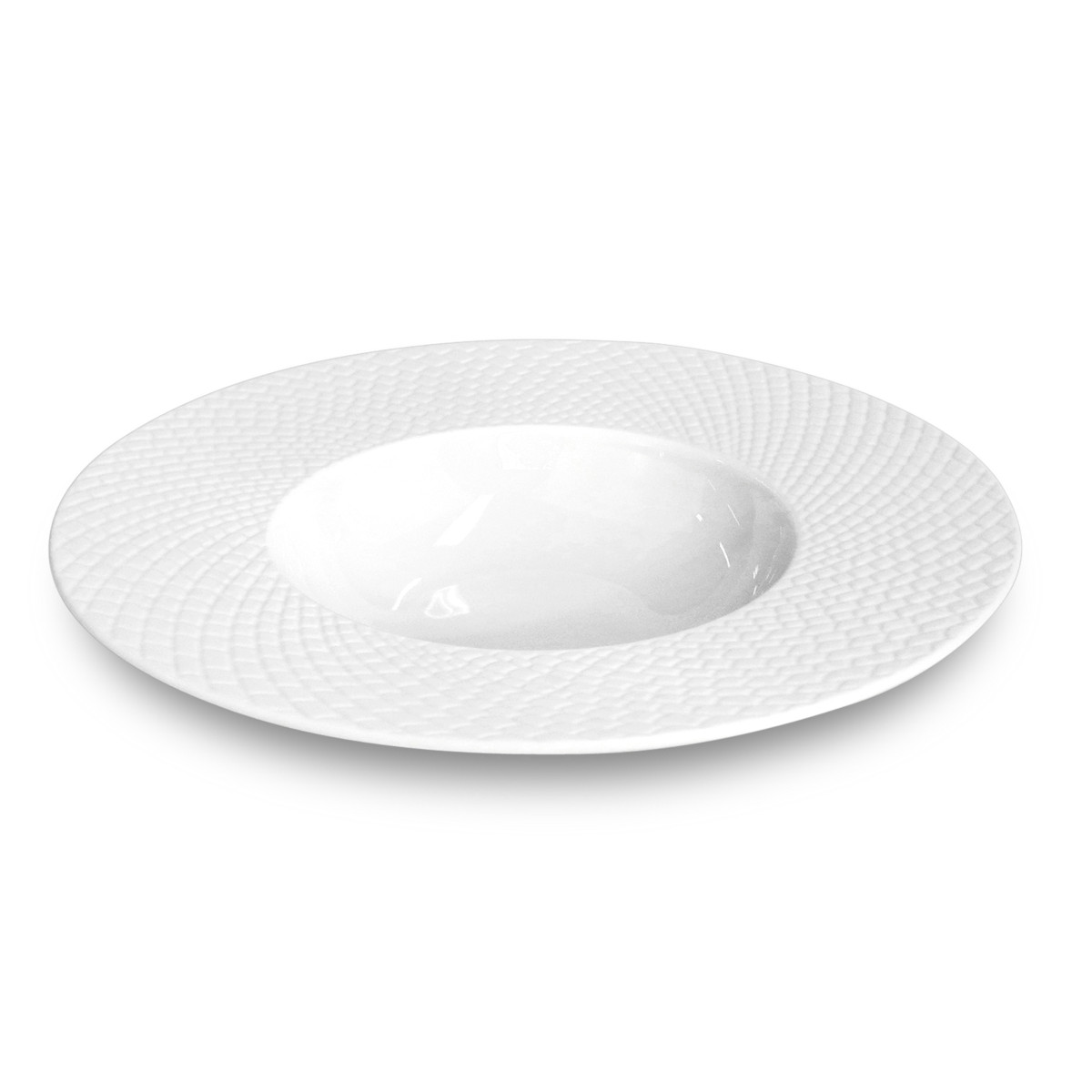 Coffret 6 assiettes creuses - SHERANE blanc, MEDARD DE NOBLAT