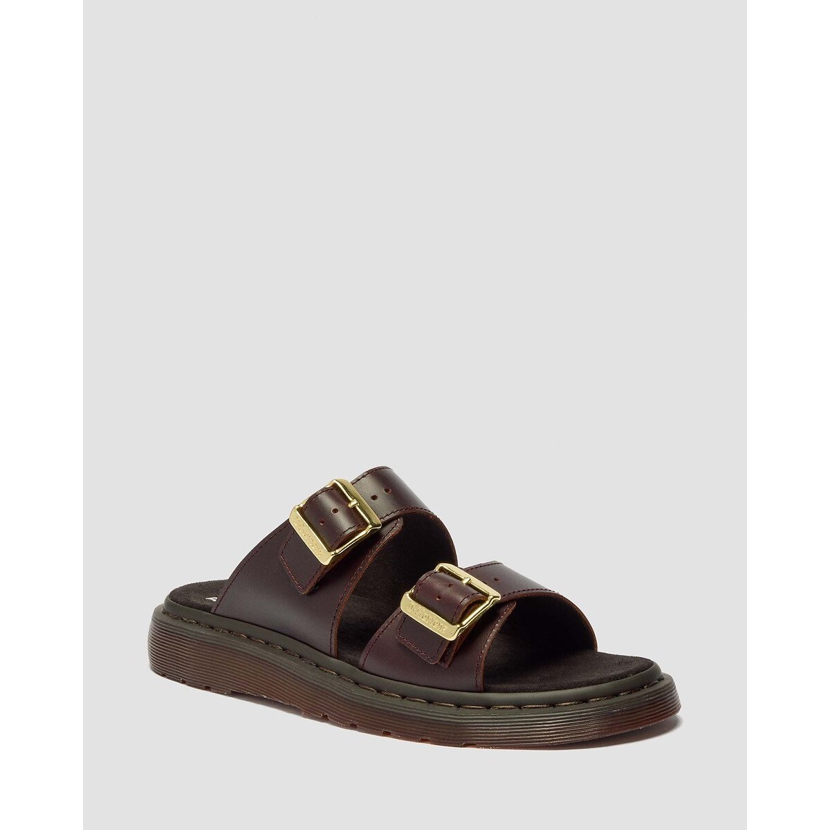 Mules Josef en cuir Atlas bordeaux foncé, DR. MARTENS