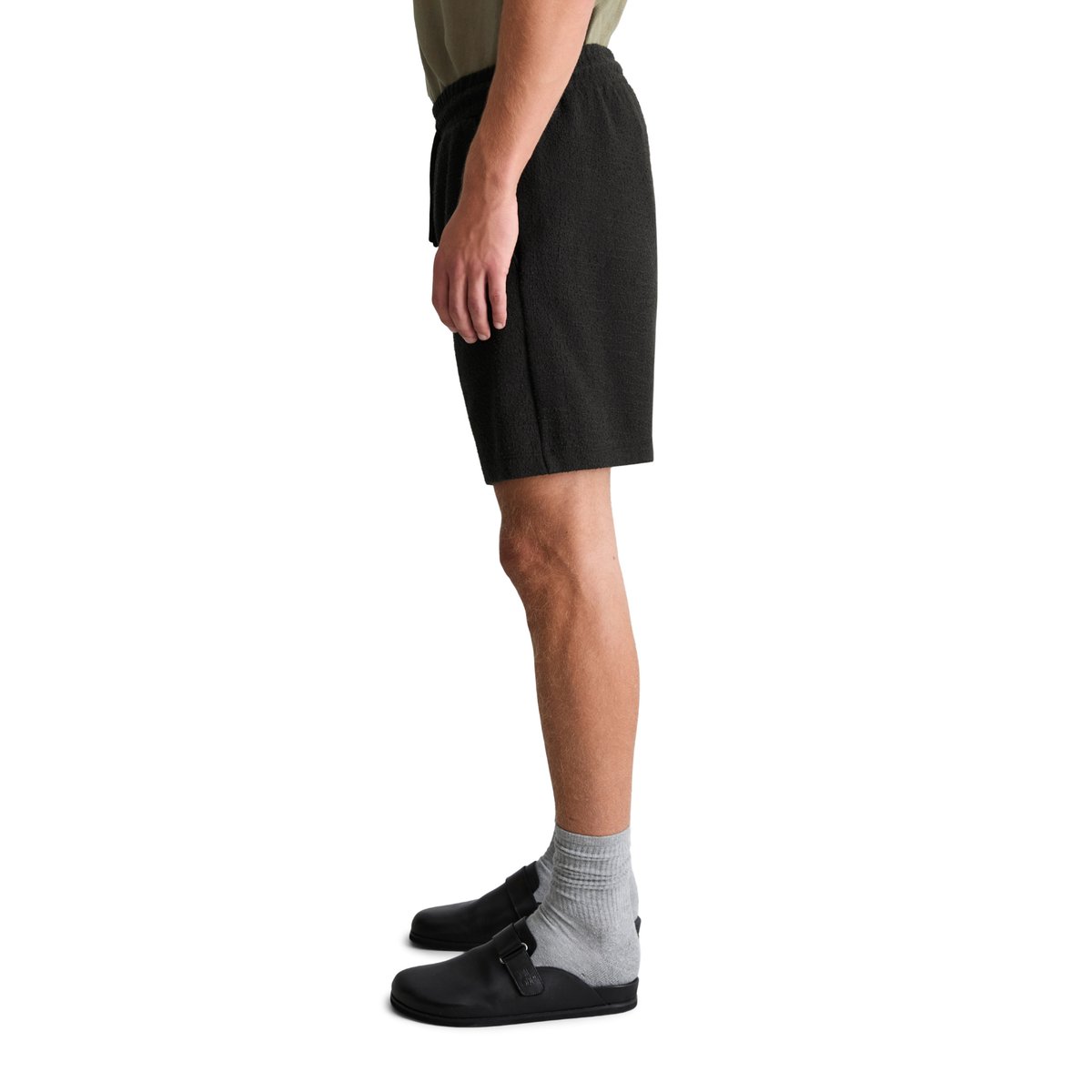 Short relaxed avec une fine structure bouclée noir, MARC O’POLO DENIM