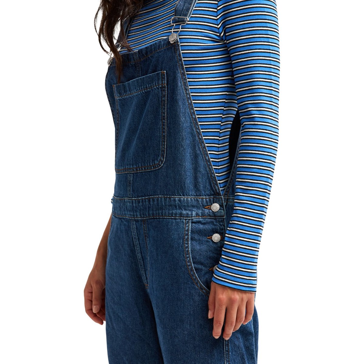 Salopette en jean WILD HEART. bleu ocean blue, ROXY