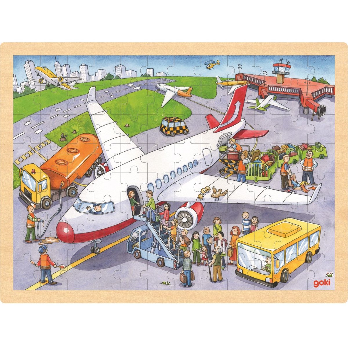 Puzzle A l'aéroport beige, GOKI