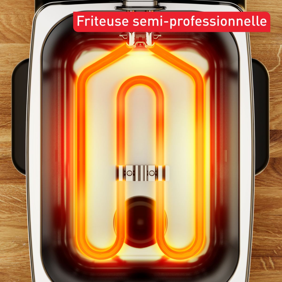 Friteuse semi-professionnelle FR804110 oleoclean pro couleur unique, TEFAL