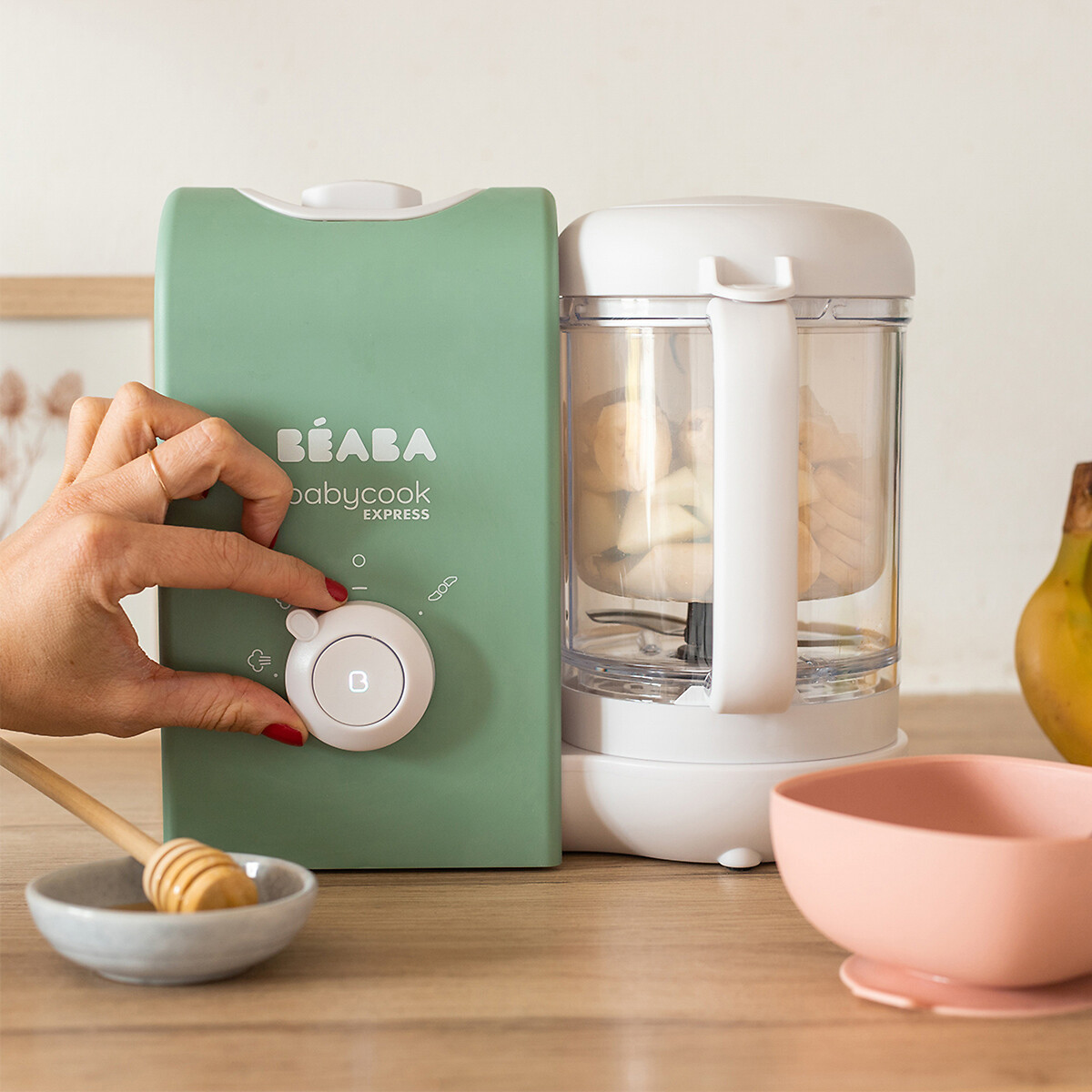 Robot bébé cuiseur babycook express vert sauge, BEABA