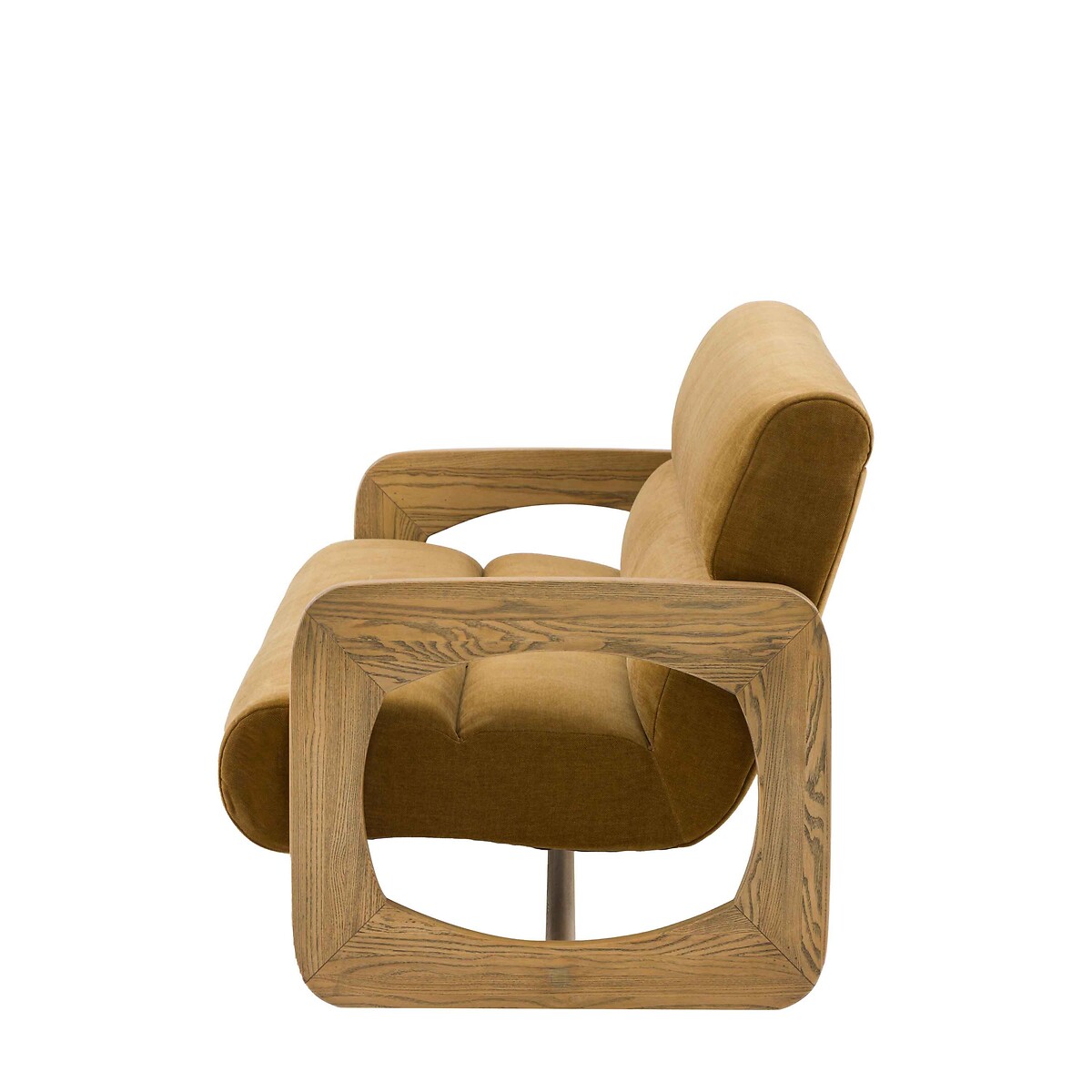 Marzo Velvet Chenille Sculptural 3-Seater Sofa golden, ÉDITÉ