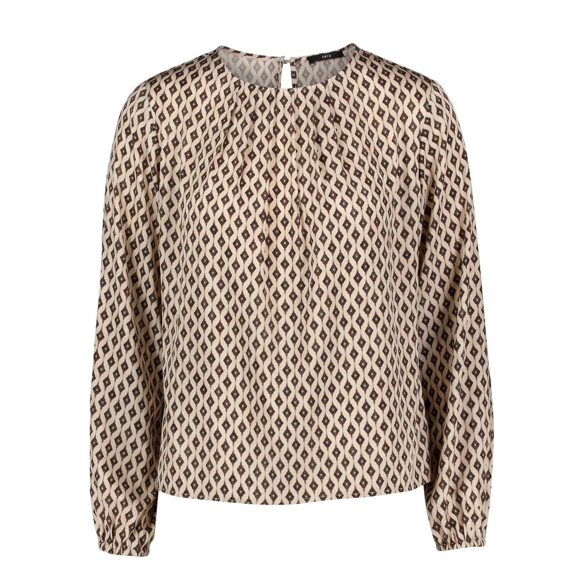 Chemisier à imprimé cream/brown, ZERO