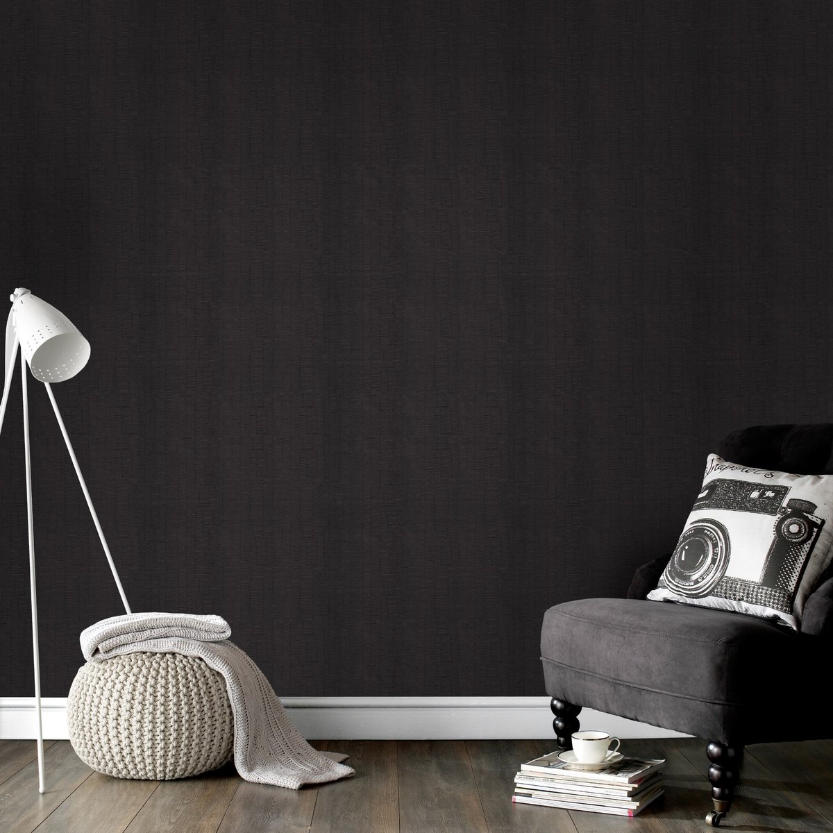 Papier peint Espalier clair Glenn noir, SUPERFRESCO EASY
