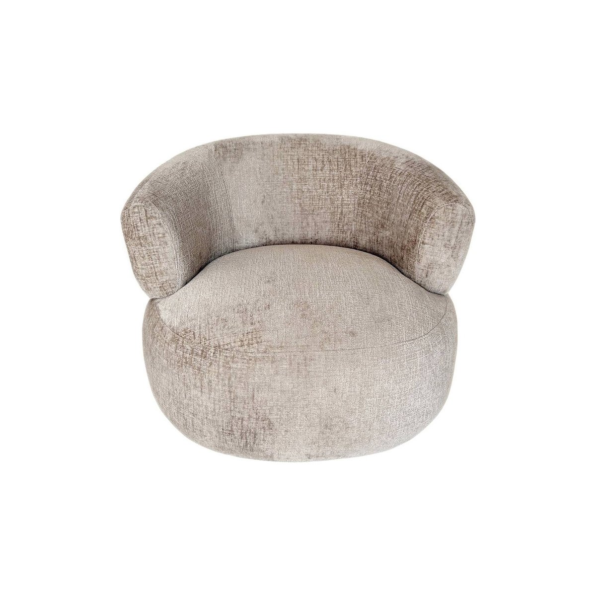 Fauteuil pivotant chenille collection CORNEL beige, RECOLLECTION
