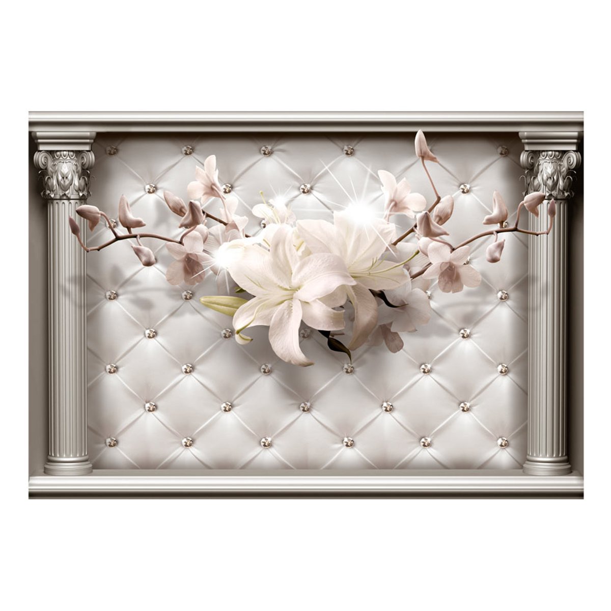 Papier peint intissé panoramique Royal Elegance beige, EDEN