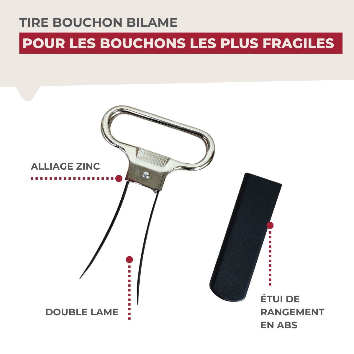 Tire-bouchon à feuille BAR CONCEPT gris,noir, FACKELMANN