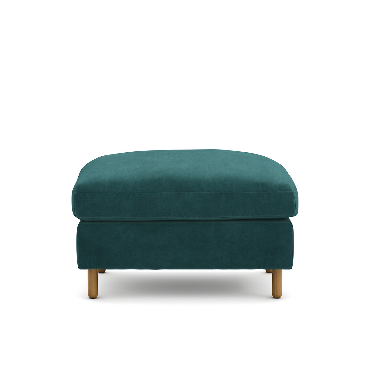 Pouf velours, Lomeo emeraude, LA REDOUTE INTERIEURS