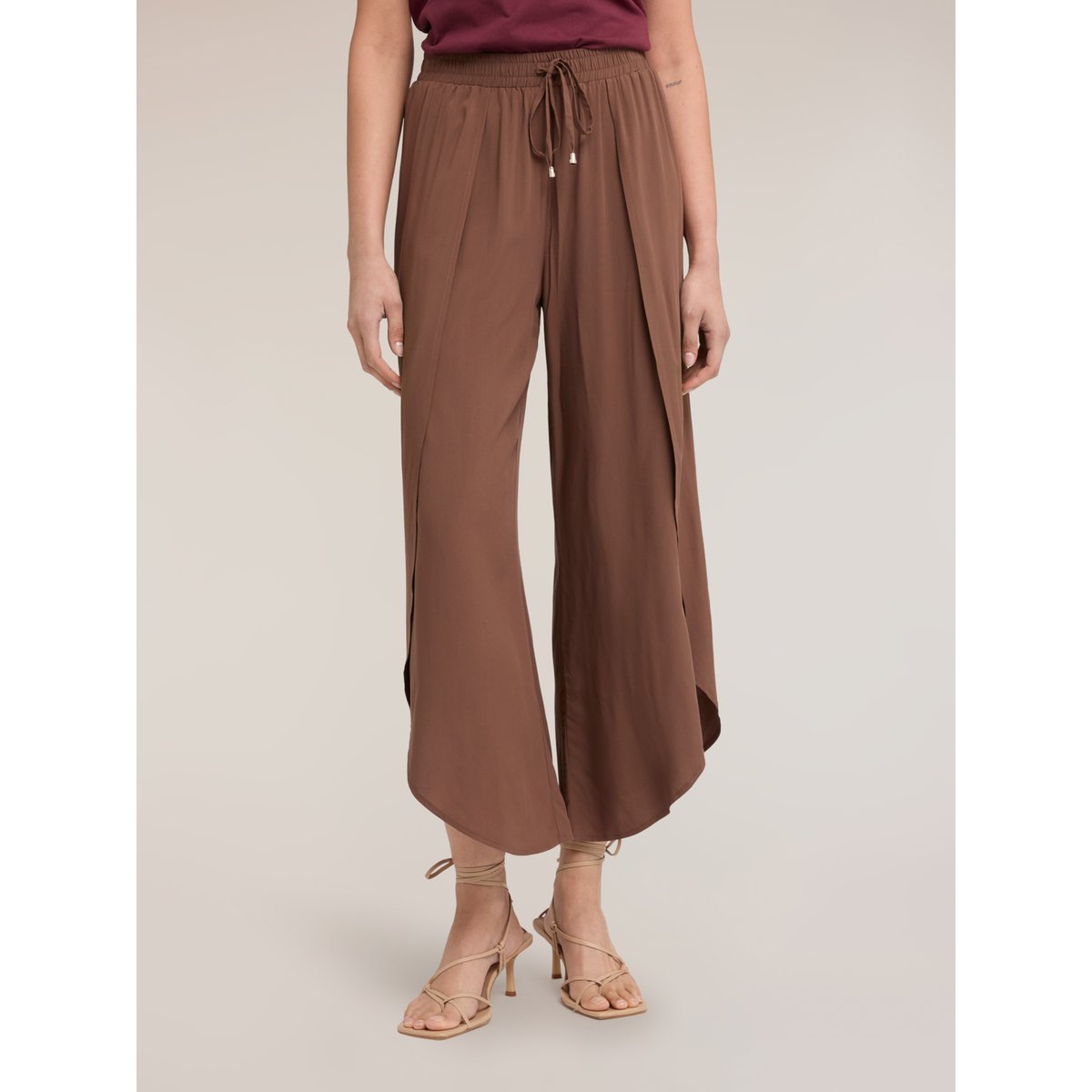 Pantalon paréo marron, MOTIVI