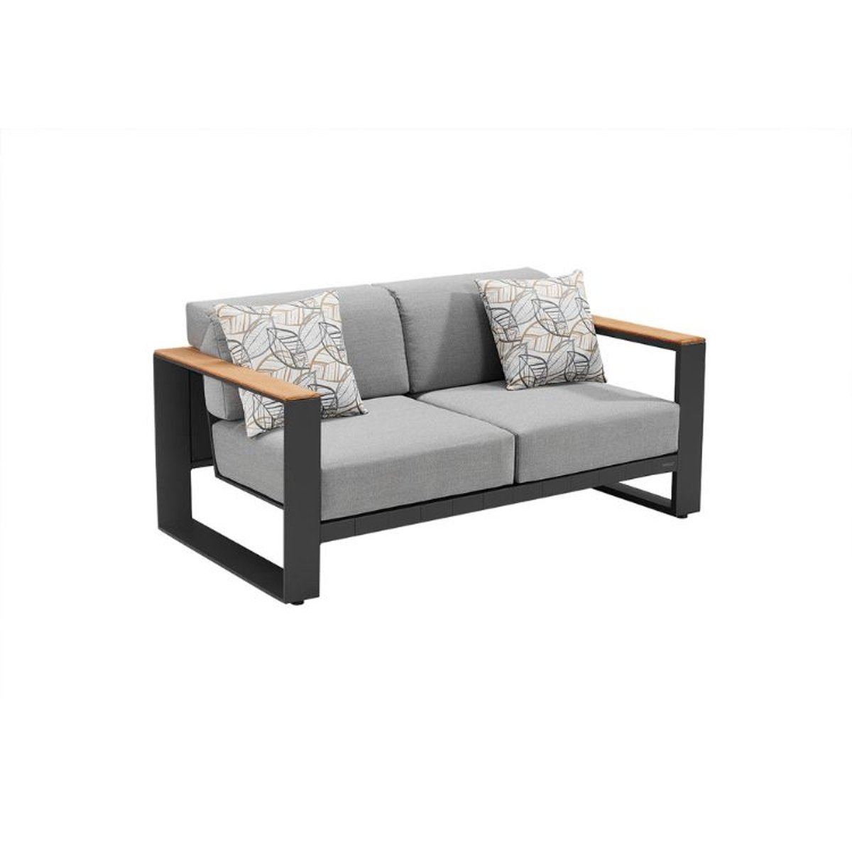 Canapé de jardin en aluminium, SOFY gris anthracite, AU JARDIN DE CHLOÉ