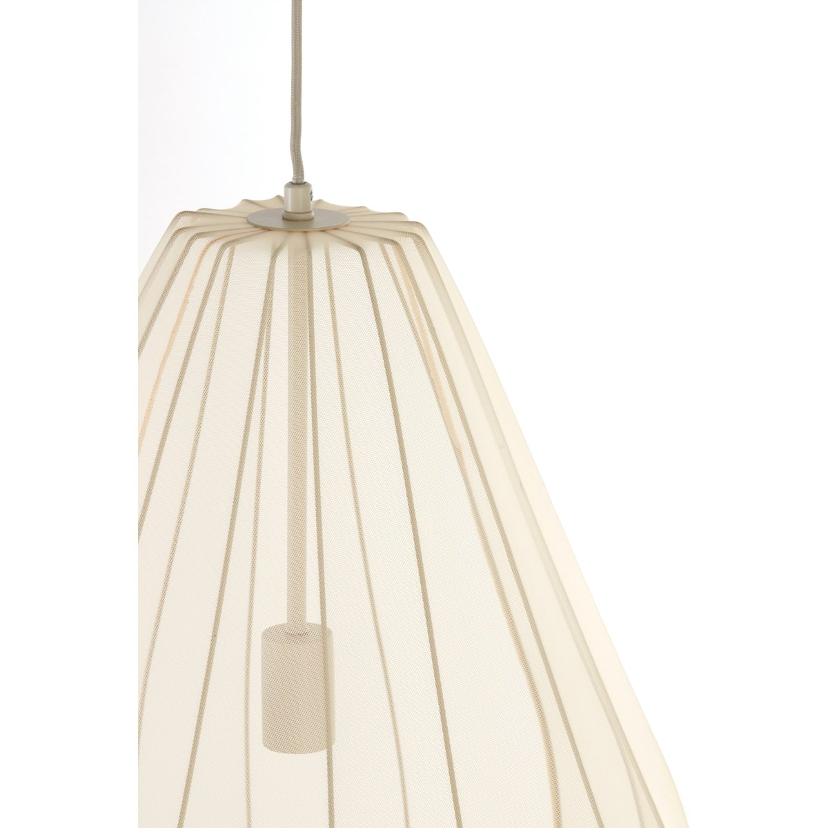 Lampe Suspendue Textiles ITELA brun sable, LIGHT & LIVING 