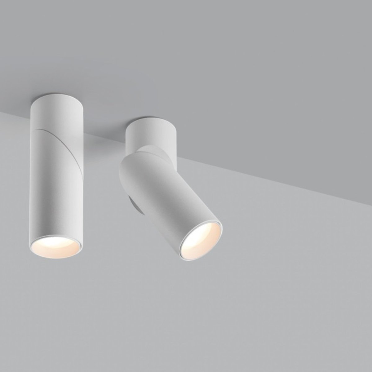 Plafonnier spot blanc articulé salle de bain Galileo blanc, MILLUMINE