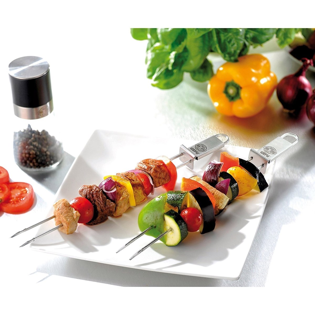 Set de 2 brochettes à barbecue TWINCO argent, GEFU