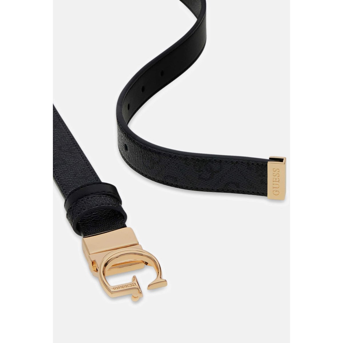 Ceinture À Logo Leona G noir multi, GUESS