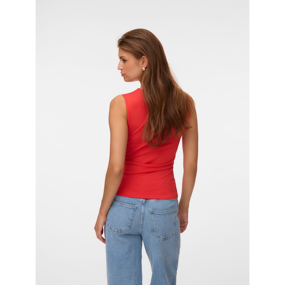 Top high risk red, VERO MODA