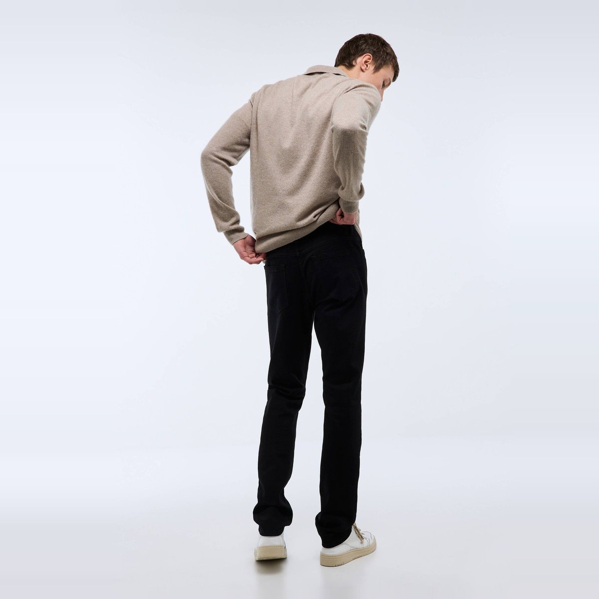 Jean slim contenant du coton noir, MONOPRIX