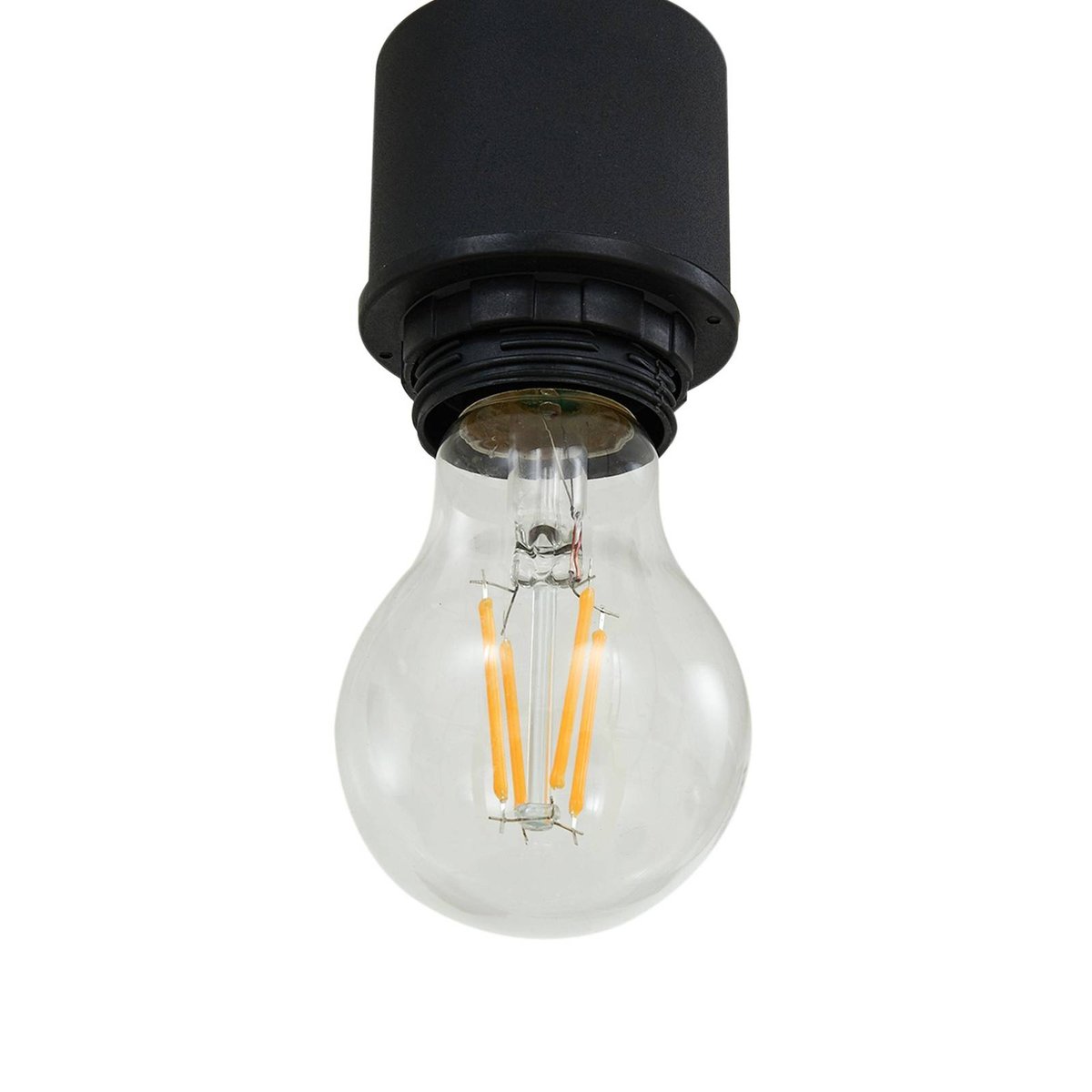 Suspension en verre, Hildur gris fumé, noir sable, LINDBY