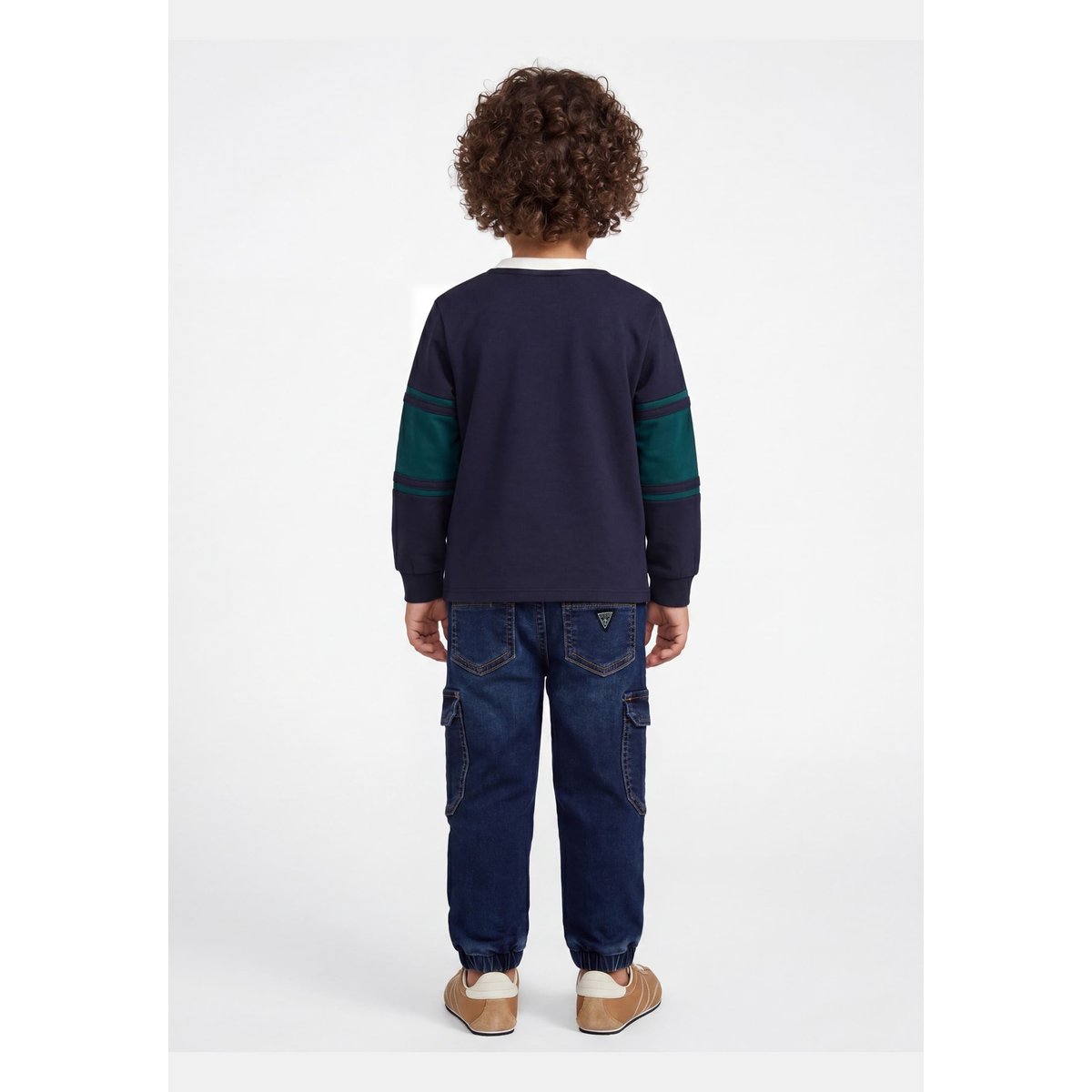 Pantalon Cargo Denim Regular bleu foncé, GUESS KIDS
