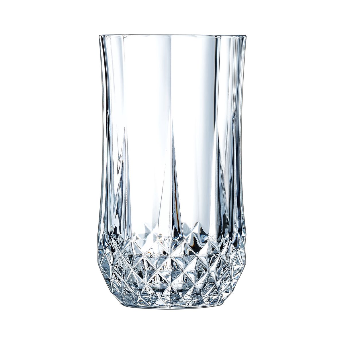 Lot De 6 Verres À Eau Vintage 36cl, Longchamp transparent, CRISTAL D ARQUES
