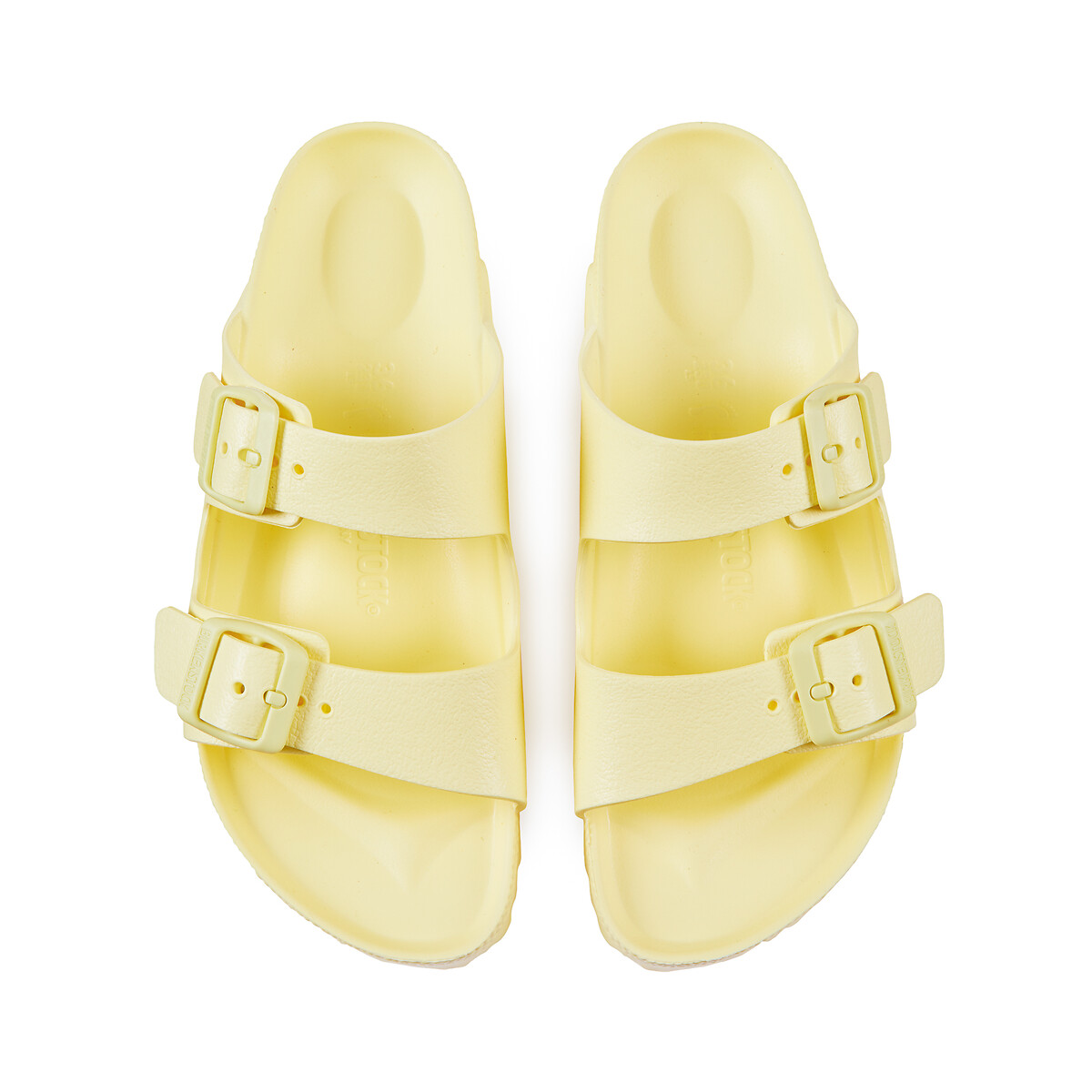 Mules doubles brides Arizona EVA jaune, BIRKENSTOCK