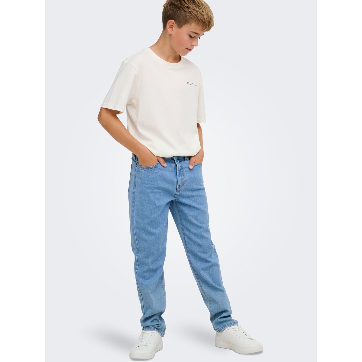 Coupe Regular light blue denim 1, ONLY & SONS JUNIOR