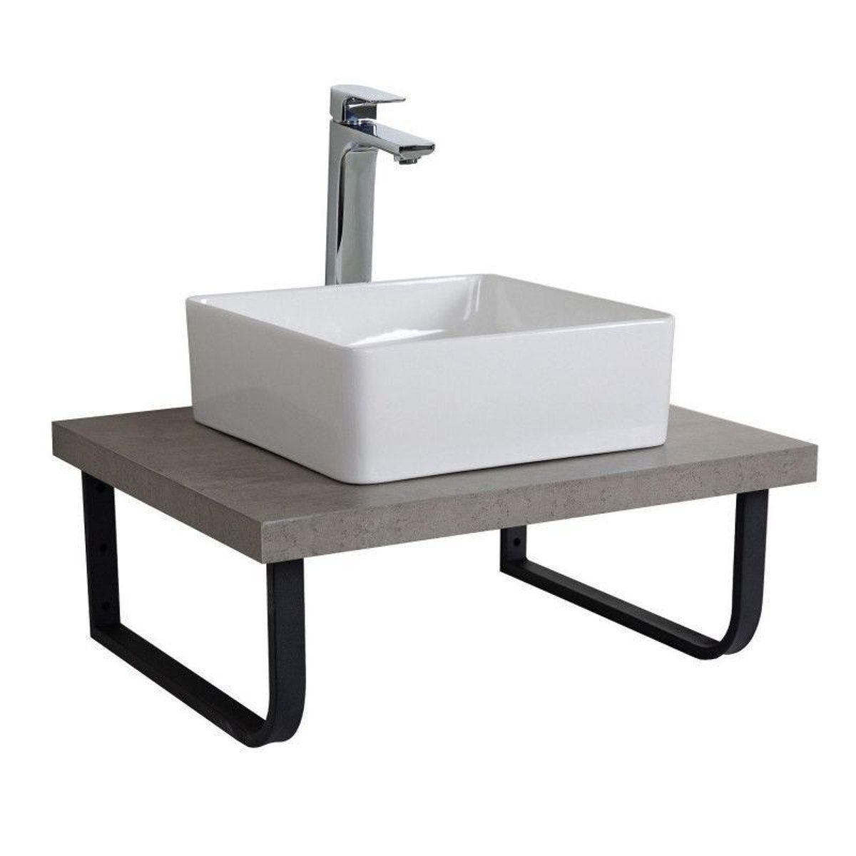Plan de toilette suspendu seul Will béton, MOB IN