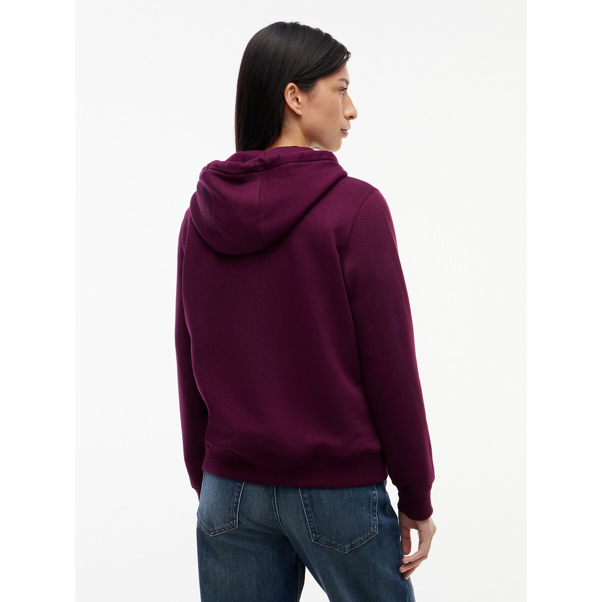 Sweat à capuche bordeaux, TOMMY JEANS