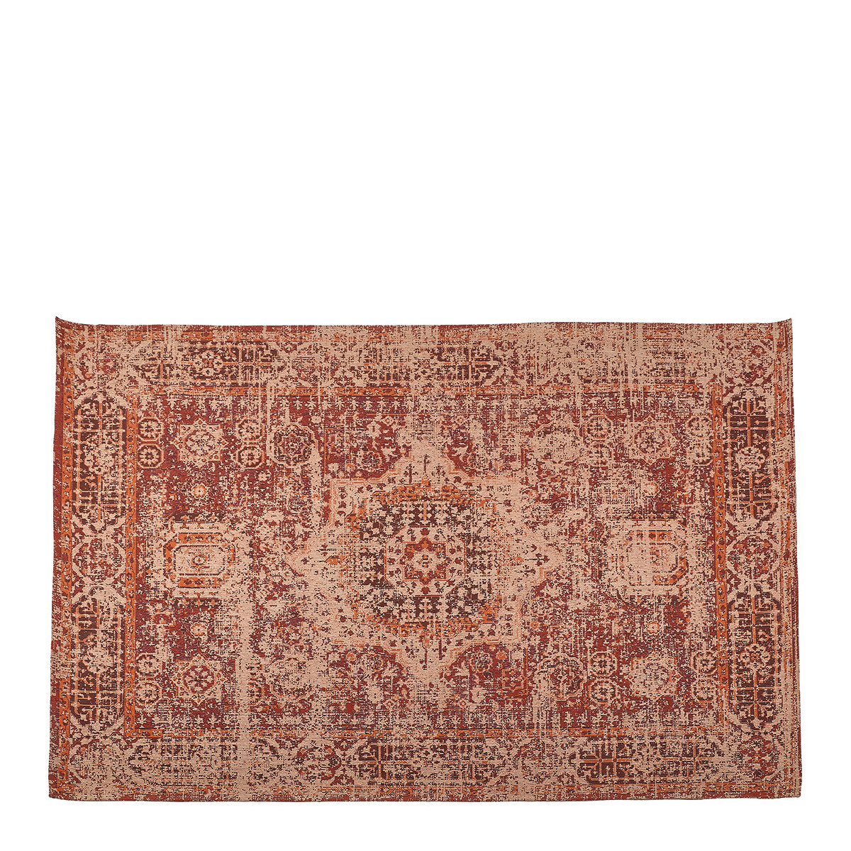 Tapis en coton orange, BLANC D’IVOIRE