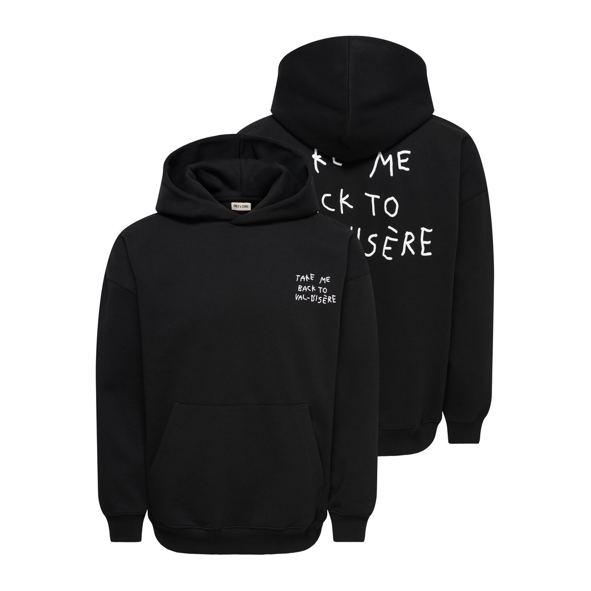 Sweat À Capuche black 1, ONLY & SONS
