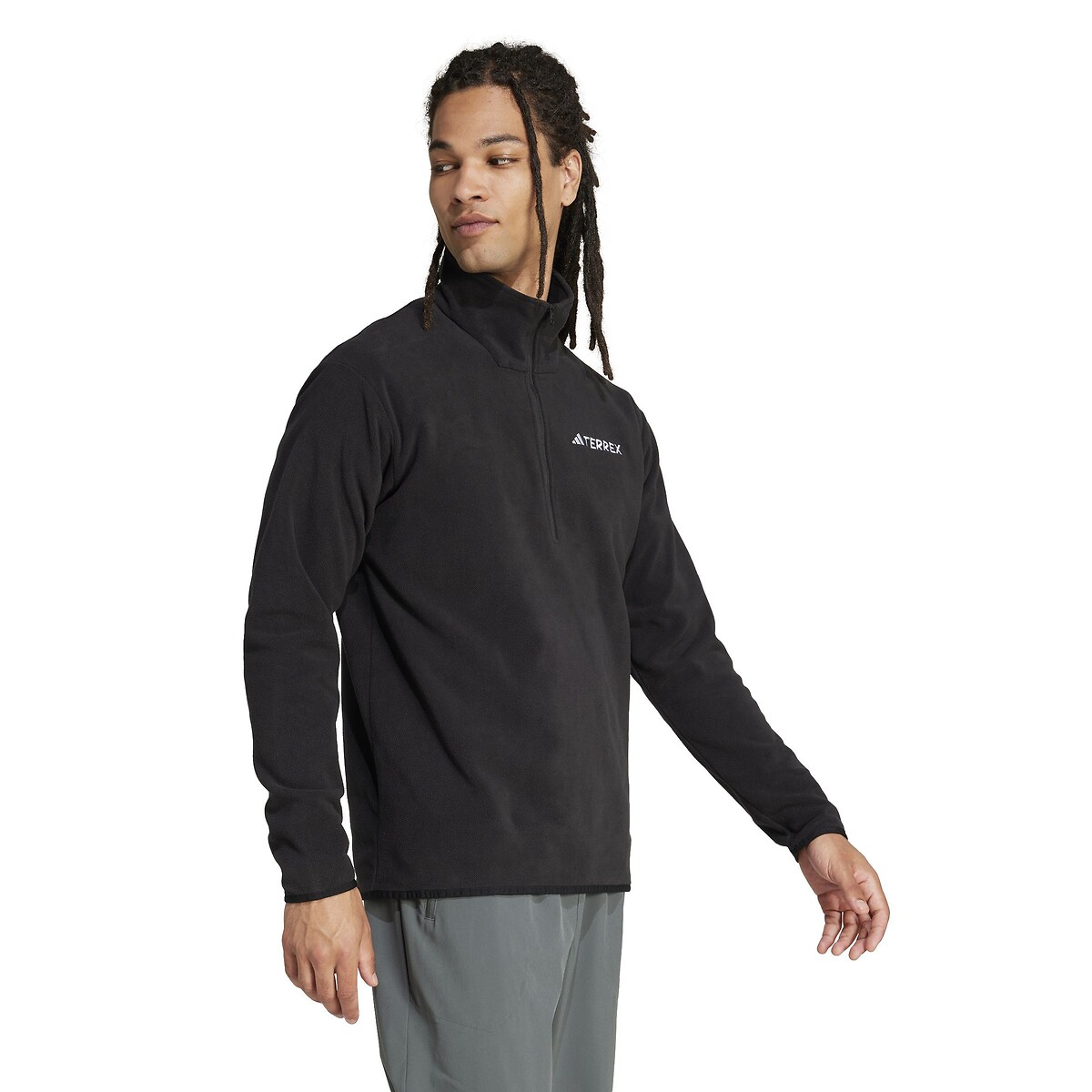 Veste polaire Essentielle 1/2 zippée Terrex noir, adidas Performance