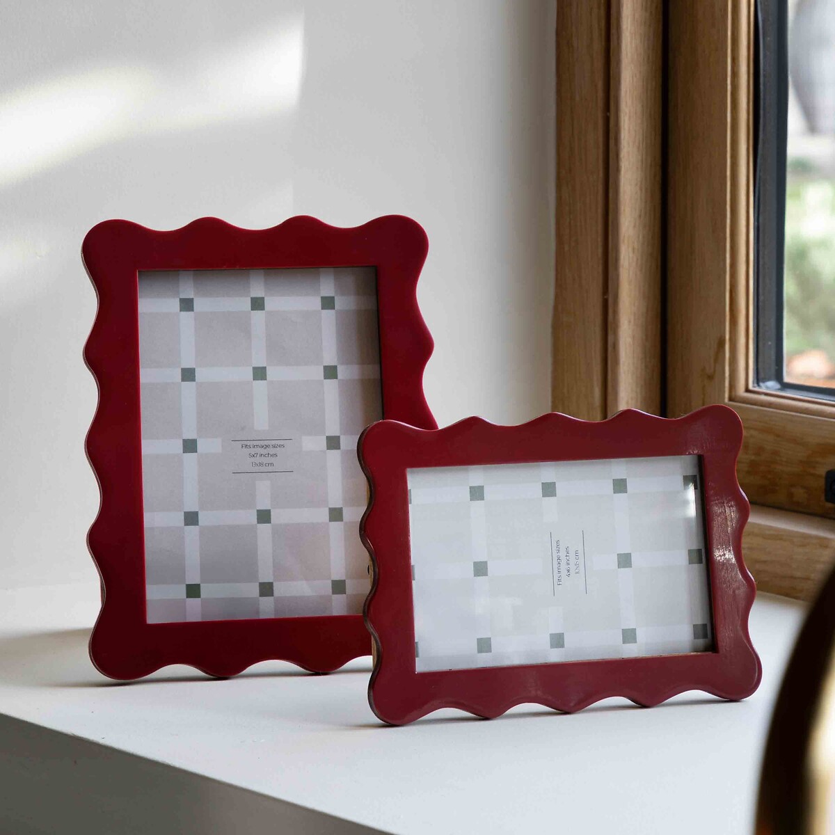 4x6" Vieste Wave Photoframe red, ÉDITÉ