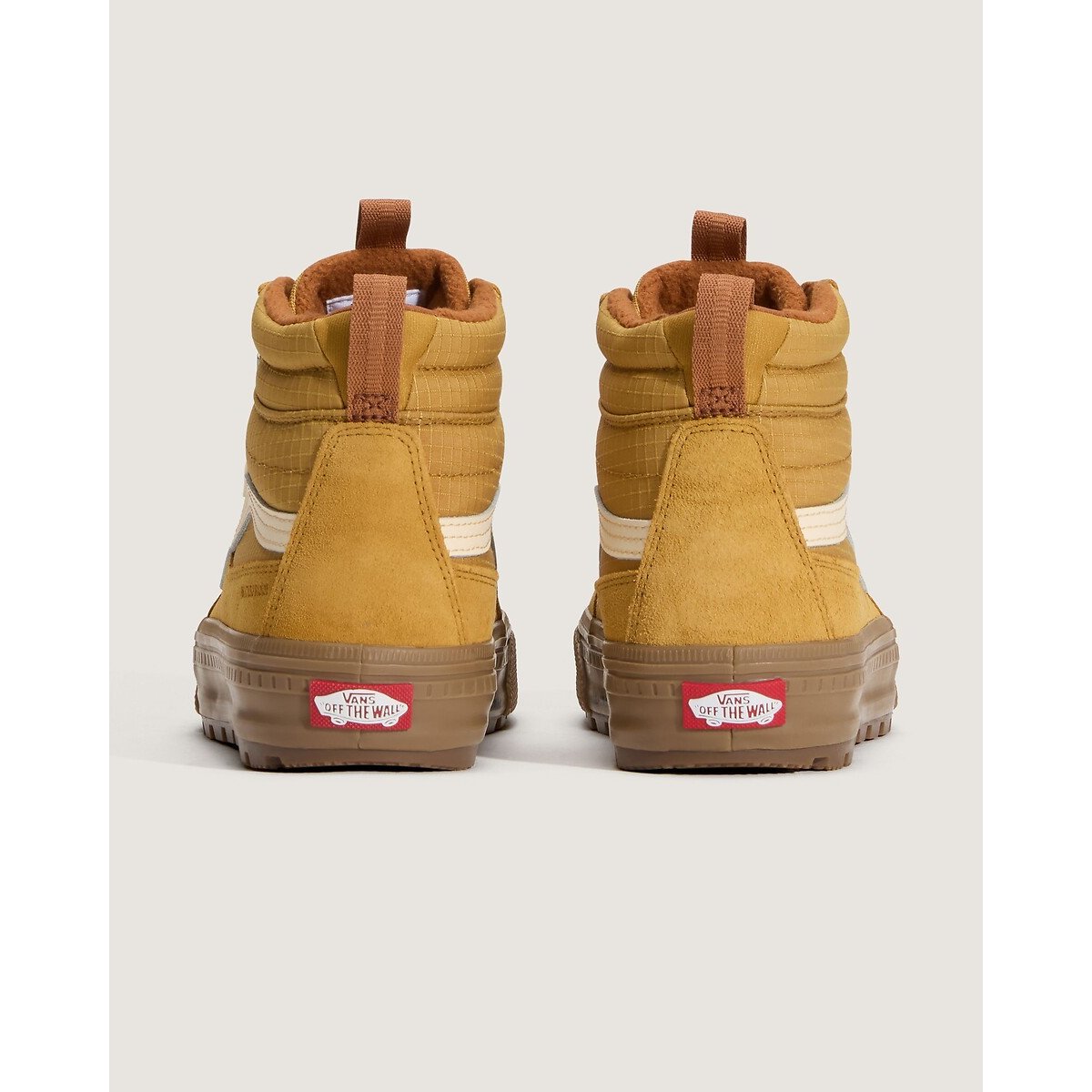 Scarpe da ginnastica alte in pelle SK8-HI Waterproof cammello, VANS