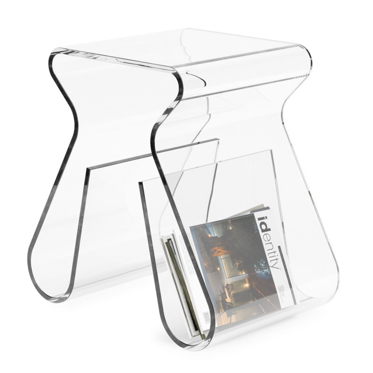 Table d'appoint range-magazines  MAGIMO transparent, UMBRA