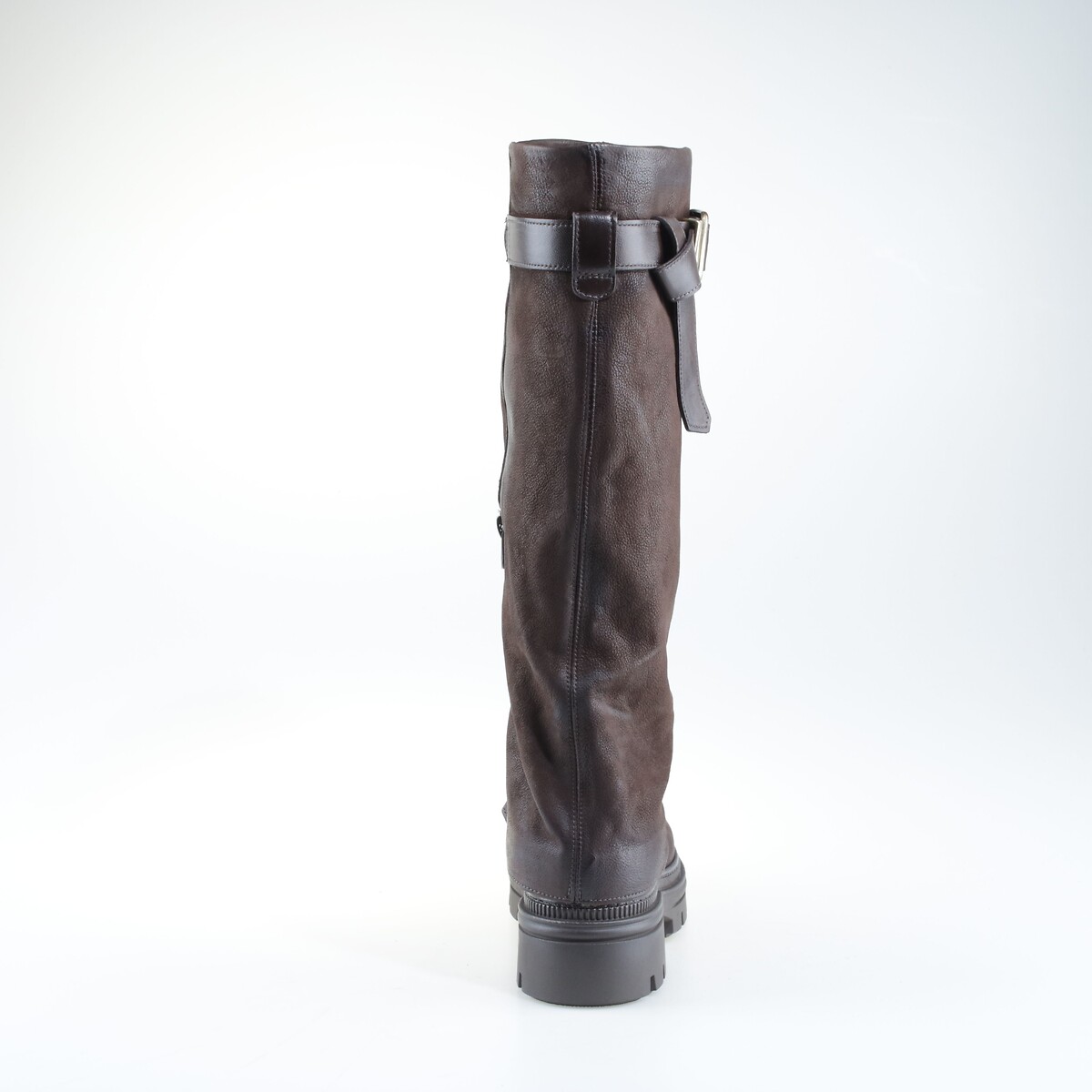 Botas guêtres de piel marrón oscuro, MJUS