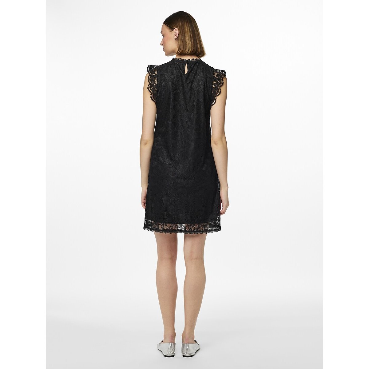 Sleeveless Lace Dress black, PIECES